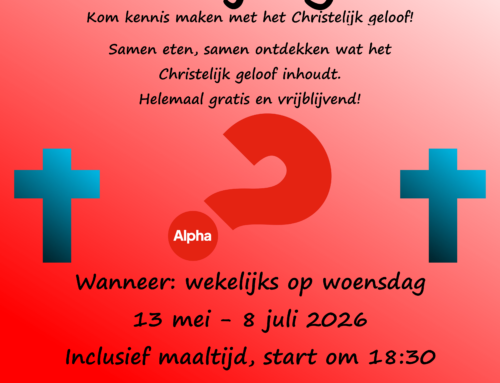 Alpha start op 13 mei!